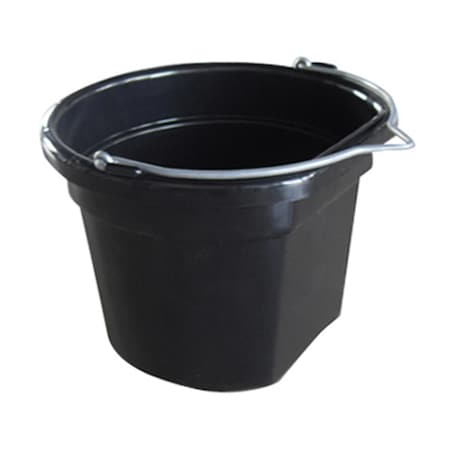 Fancy Feline MR8QP-FSB-BLK 8 Quart Black Flat Bucket FA962254